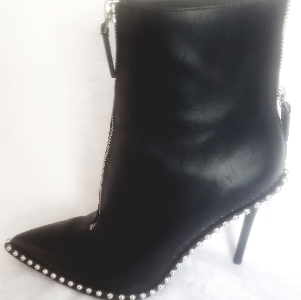 Alexander Wang Stud Detail Pointed Booties